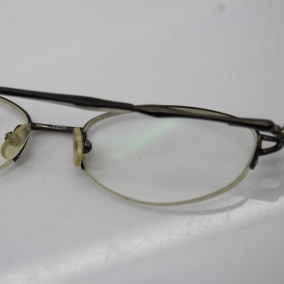 Saks Fifth Avenue S5A 171 Gunmetal P99 Semi Rim Metal Eyeglasses Frame 52-18-135 - Picture 11 of 11